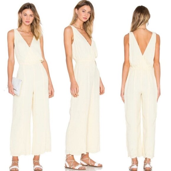 NWT Revolve Privacy Please Yellow Jumpsuit Gansel Size XS New With Tags Bohemian - Picture 1 of 14